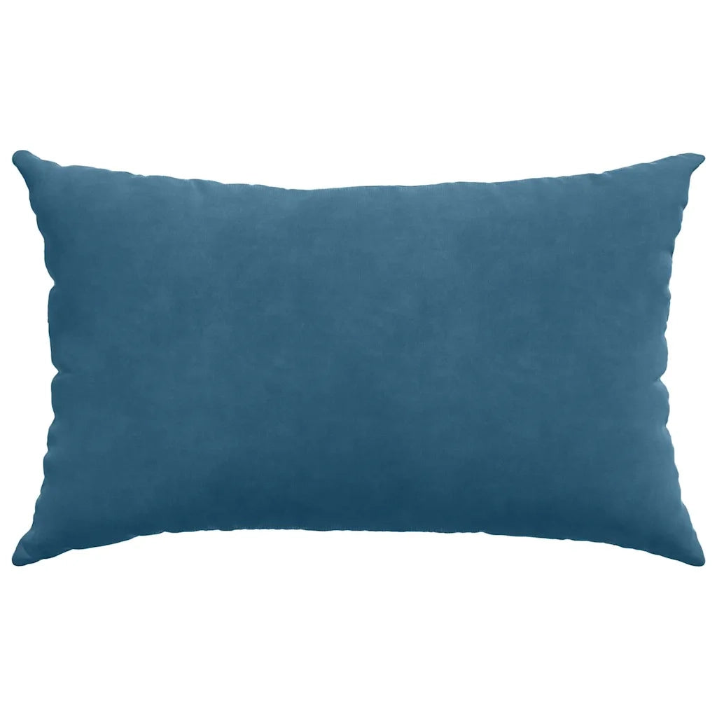 Cuscini da Divano 2 pz | Cuscini per sedie Blu 50 x 30 cm Tessuto in Cords