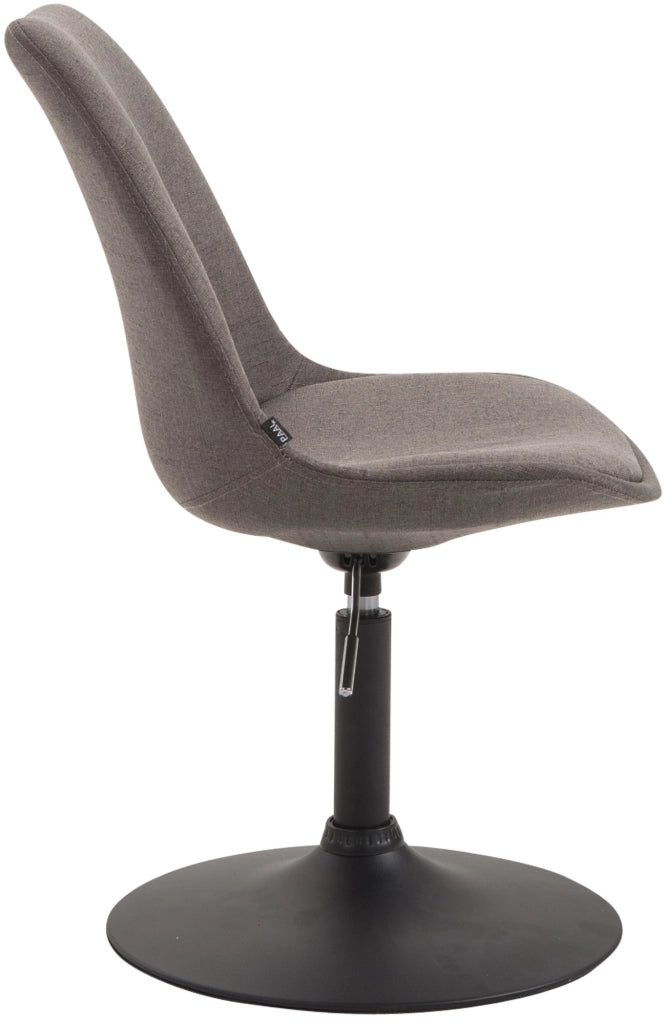 Sedia da pranzo MAVERICK in tessuto grigio scuro,nero