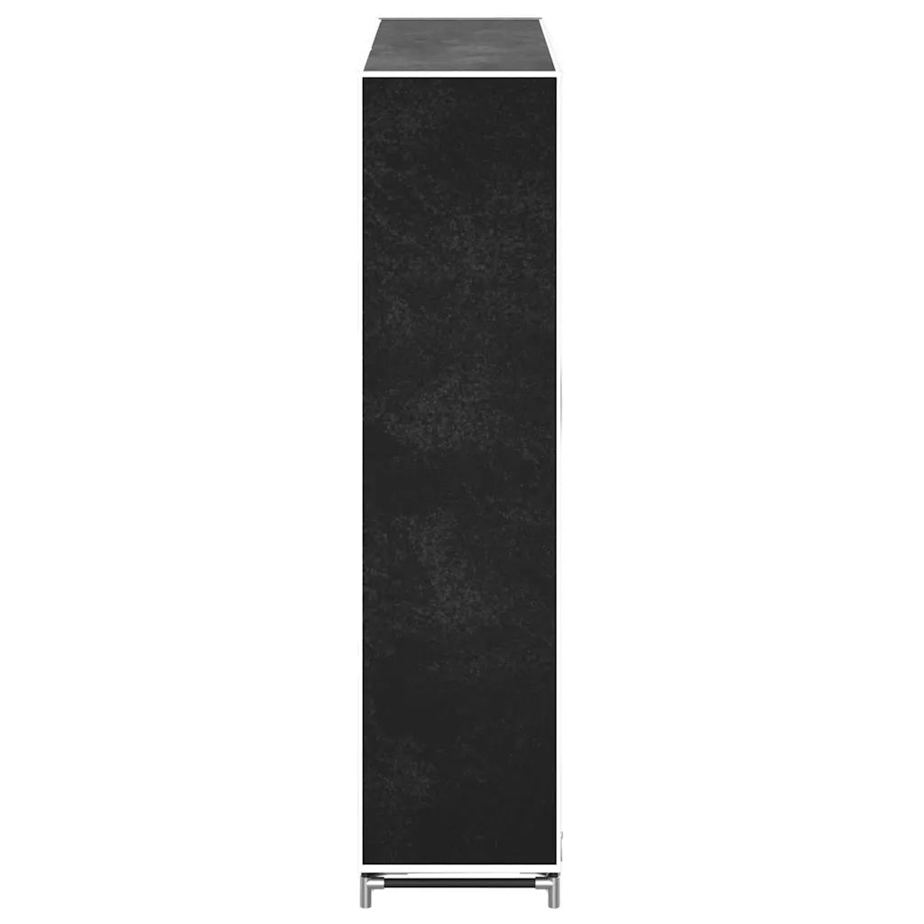 Scarpiera | Mobile per scarpe in Tessuto Richiudibile 115 x 28 x 110 cm Nera