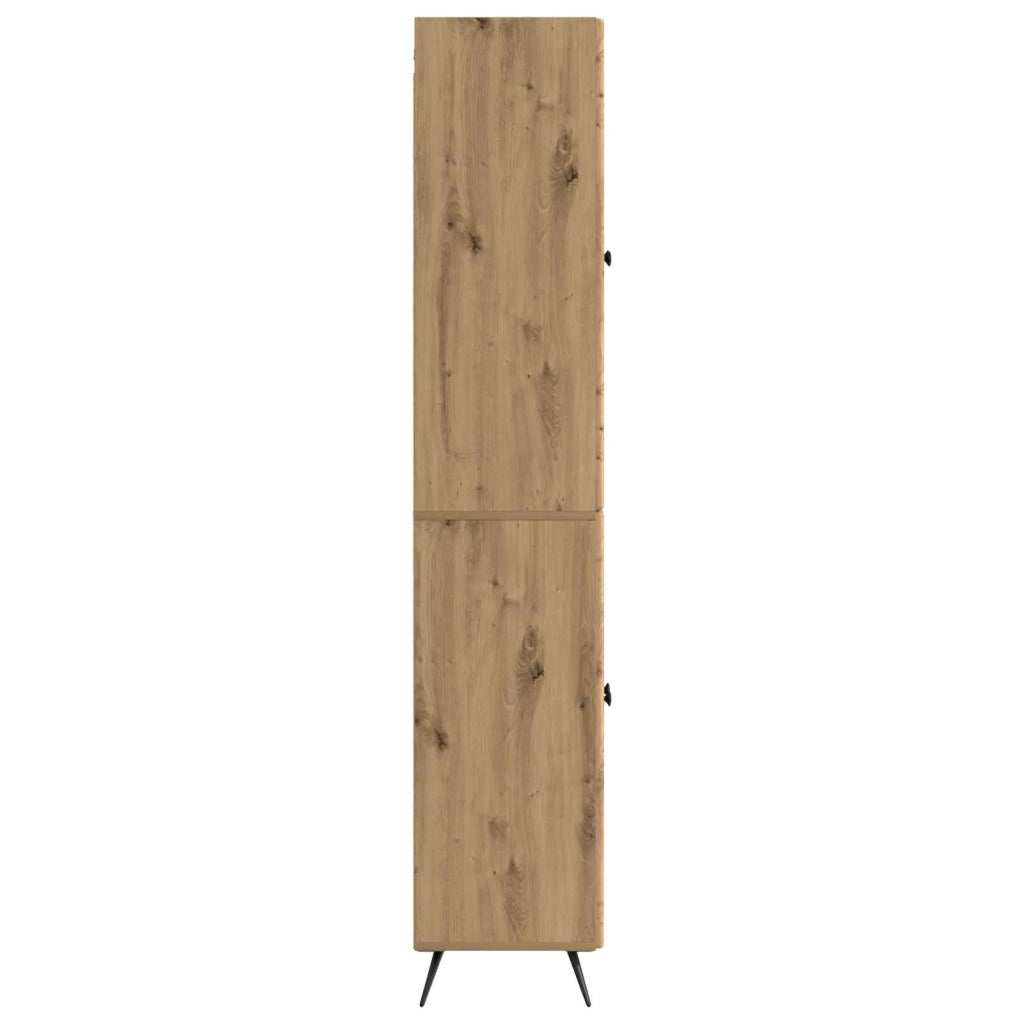 Set di armadi 2 pcs Rovere Artigianale Legno ingegnerizzato