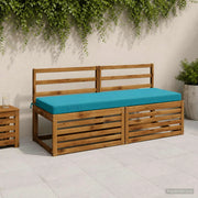 Cuscino per panchina SOEST 100% Poliestere Turchese 950294