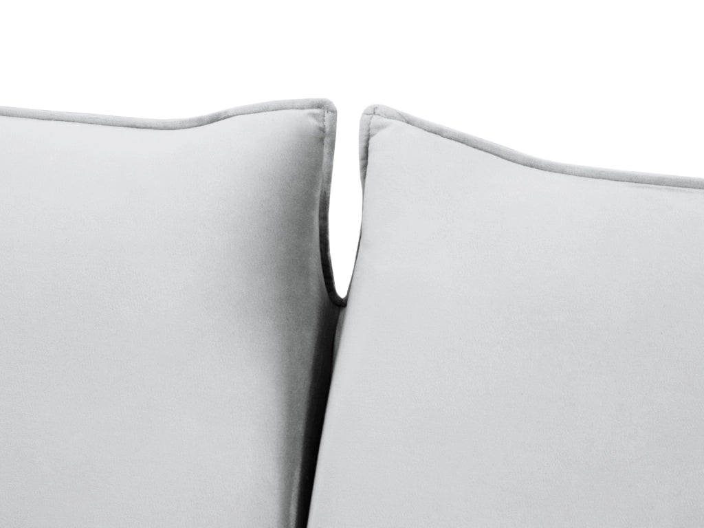 Cosmopolitan Design - Divano convertibile "Vienna" 3 posti in velluto argento 