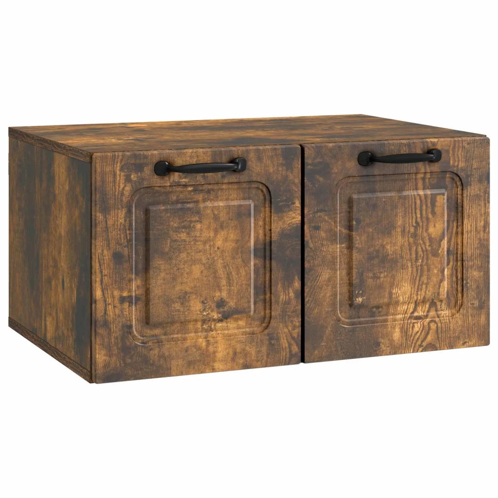 Mobile Porta TV da Muro Rovere Fumo 59,5 x 41 x 30 cm 899360