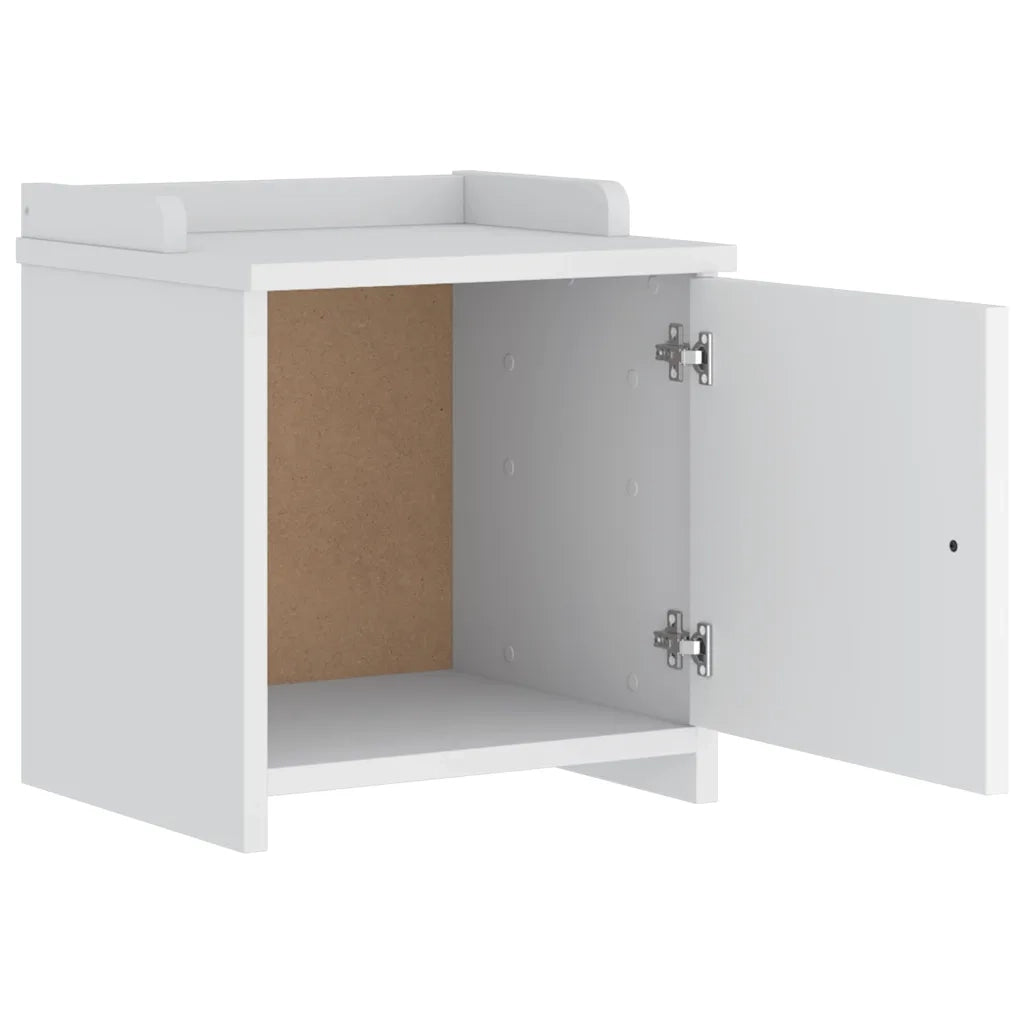 vidaXL Panca da Corridoio SANDNES Bianca 45x40x50 cm in Legno di Pino