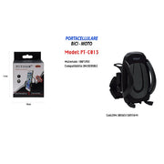 Trade Shop - Portacellulare Bici Moto Universale Per Smartphone Ipad Navigatore Maxtech Pt-c013 -