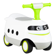 Macchina a dondolo per bambini giocattolo da cavalcare 50 x 25,5 x 40 cm pratico contenitore divertimento interattivo design scandinavo verde PP 20_0014673