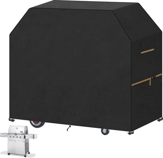 Copertura per BBQ a gas idroimpermeabile - Copertura per griglia extra grande - Anti UV impermeabile al vento - Copertura per BBQ in tessuto Oxford resistentissimo - Copertura per esterno per BBQ - 168x71x117cm