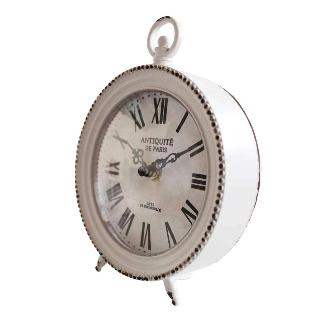 Orologio da appoggio in Acciaio Vetro cm 14 5x5 5x18 5 - DUNSTAN