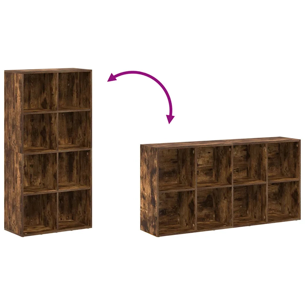 Libreria/Credenza Rovere Fumo 66x30x130 cm in Legno Multistrato cod mxl 20645