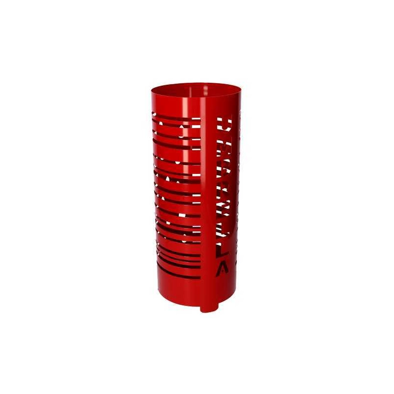 Portaombrelli metallo scritta Umbrella rosso tondo cm ø19h49
