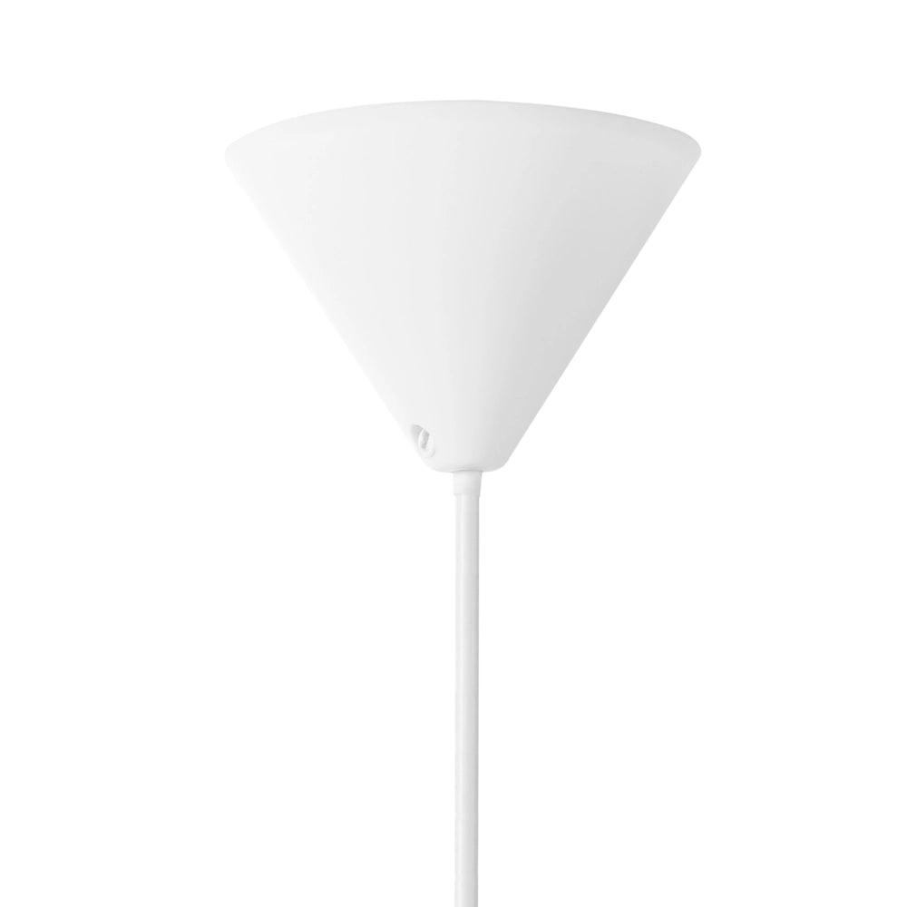 Lampada a sospensione con paralume in nylon bianco Design moderno Luce per il soggiorno