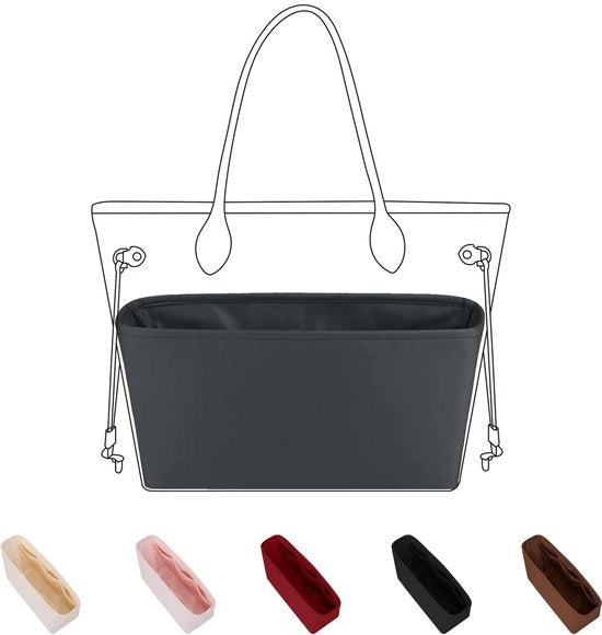 Organizzatore di Borsa in Tessuto Zaffiro per Borsa Neverfull PM/MM/GM, Organizzatore di Borsa in Tessuto Zaffiro (Modello MM)