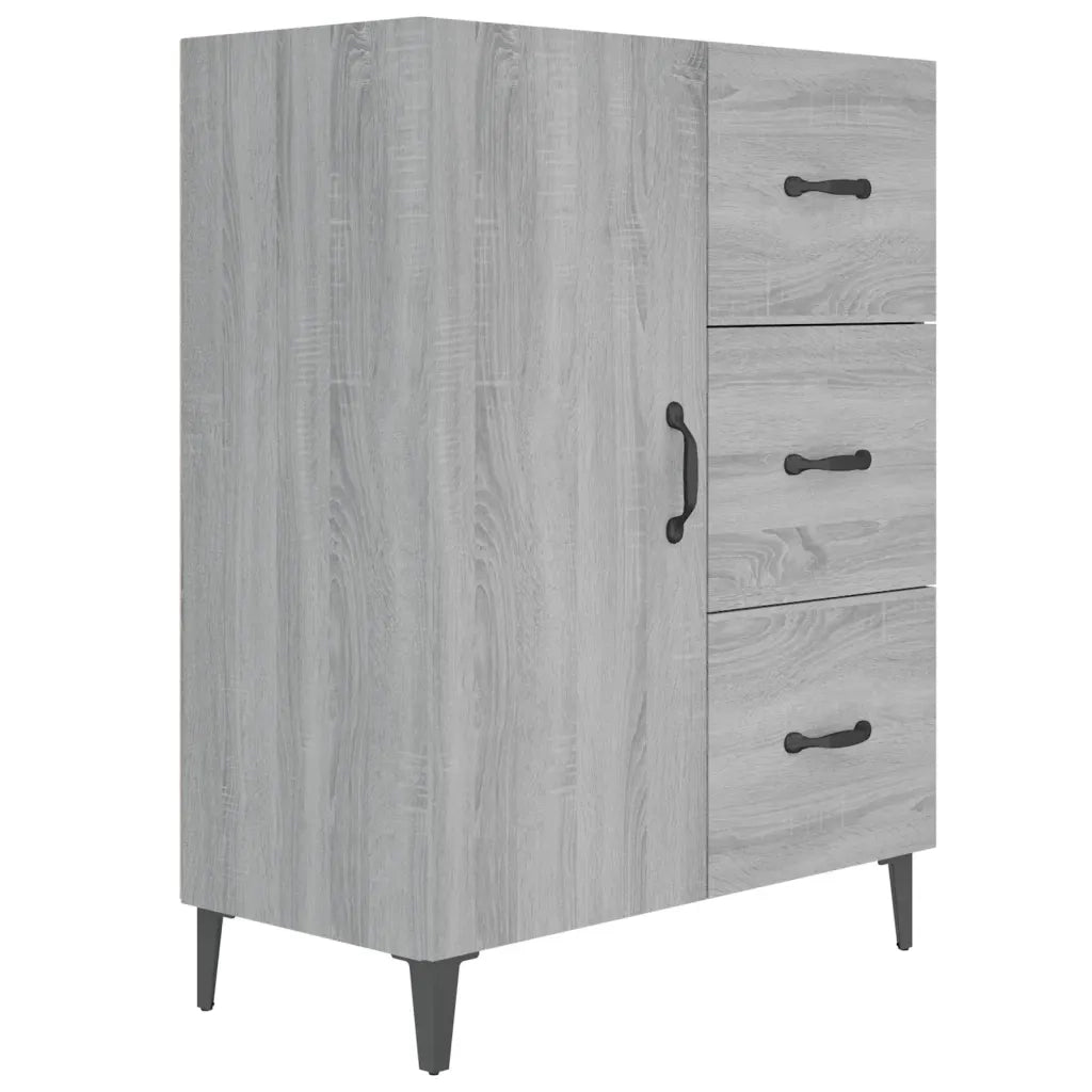 Credenza-Buffet-Armadio da cucina Grigio Sonoma 69,5x34x90 cm in Legno Multistrato 390054
