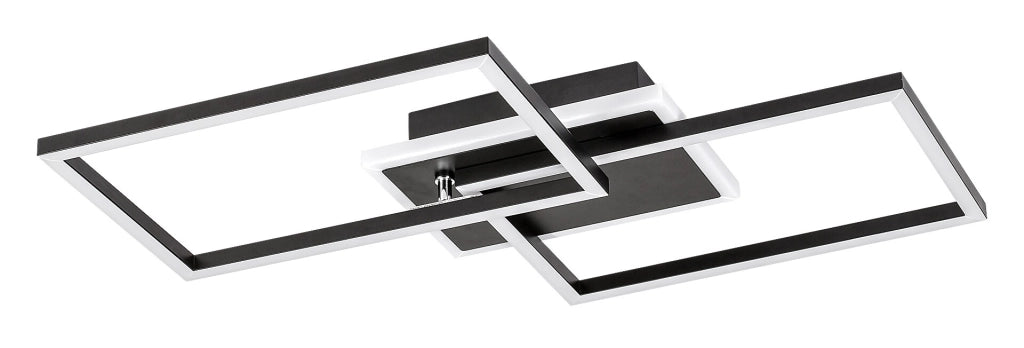 Plafoniera LED Rabalux Athelstan 40W nero opaco 50cm