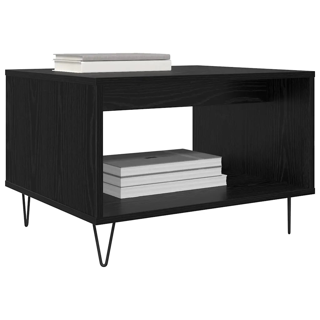 Tavolino da salotto Rovere nero 60 x 50 x 40 cm
