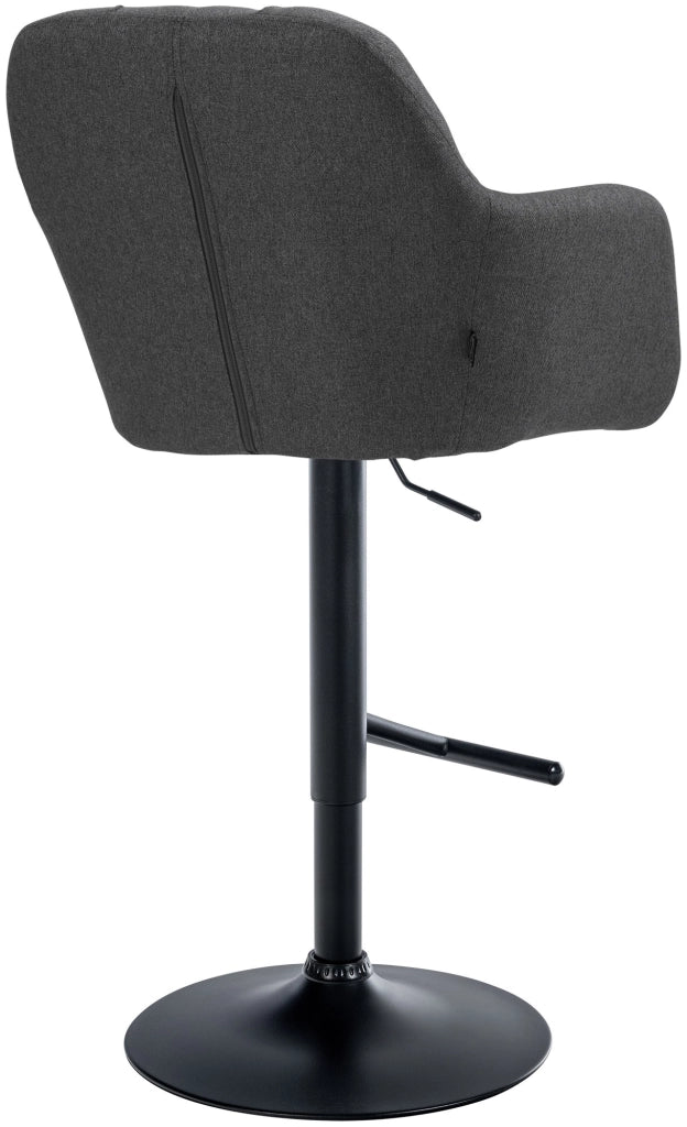 Barhocker Natoma Stoff schwarz