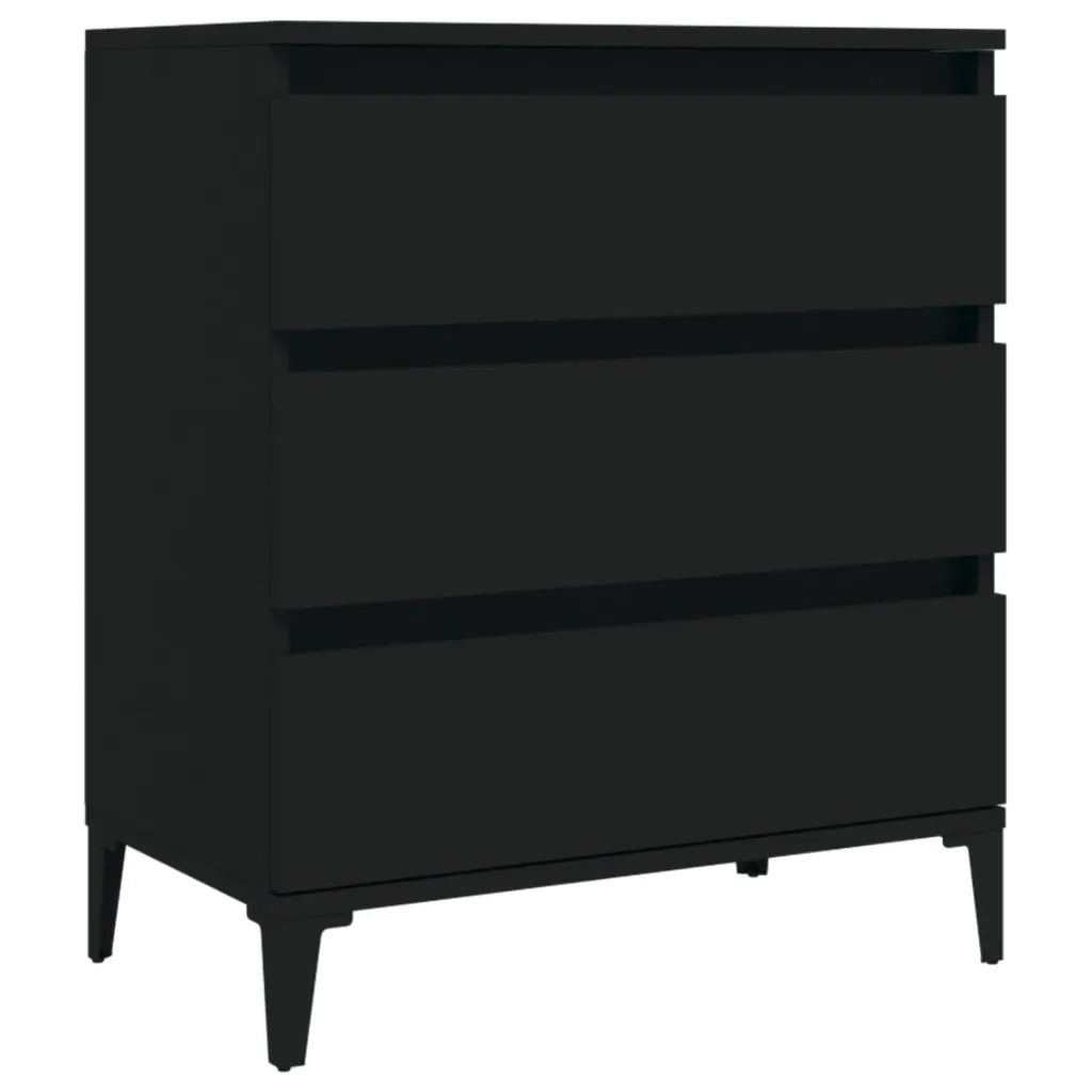 Credenza Nero 60x35x70 cm in Legno Multistrato 823049