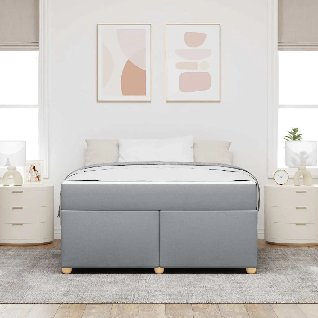 Struttura del letto Grigio chiaro 140 x 200 cm Tessuto 3399356