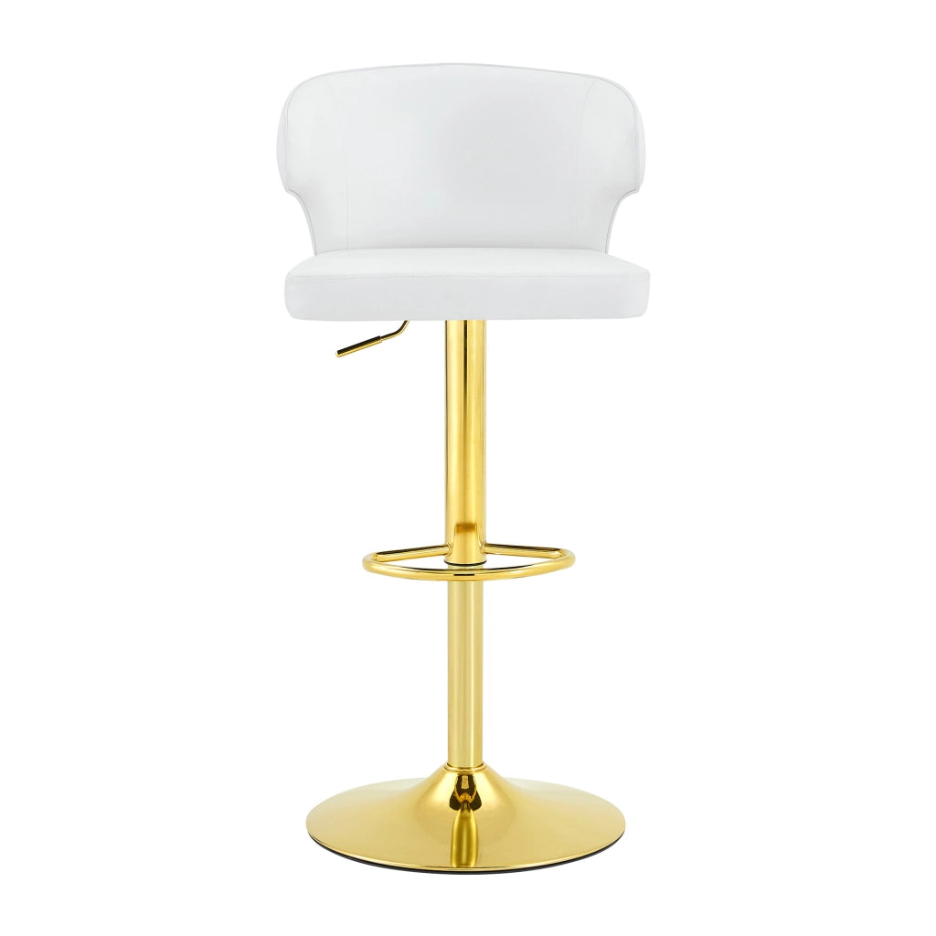 Sgabello da bar girevole 360° con altezza regolabile, schienale ergonomico e base stabile in metallo