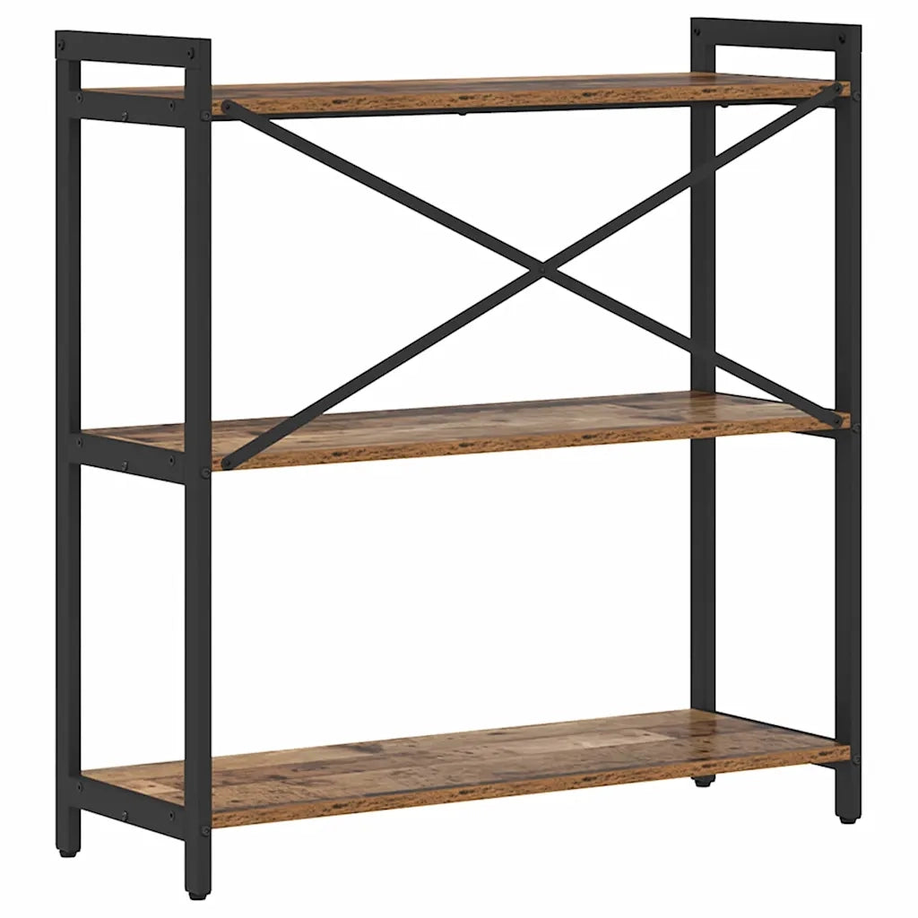 vidaXL Libreria Legno vecchio 80 x 30 x 83 cm Legno multistrato