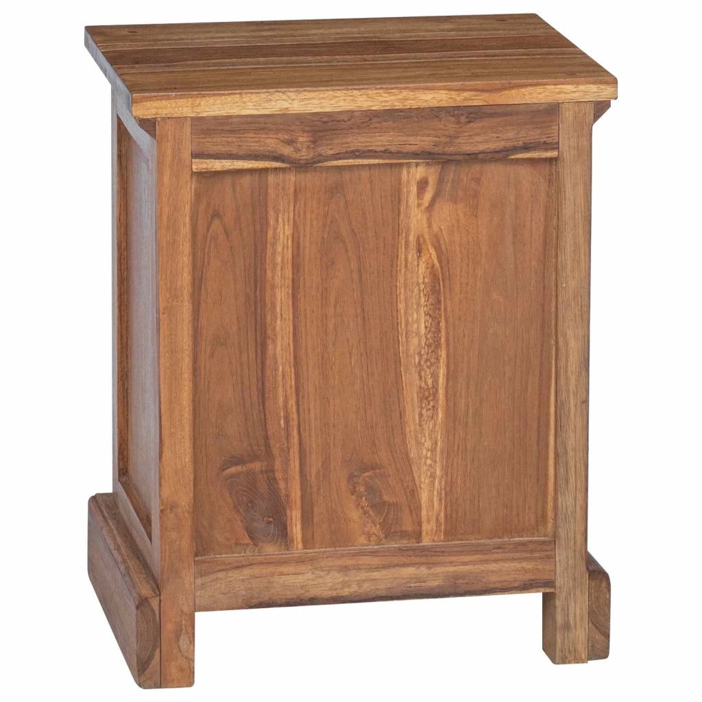 Comodino | Armadio da Notte | Mobiletto da notte Naturale 40 x 30 x 50 cm Legno di teak solido