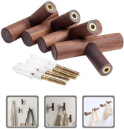 4 Pezzi di Spogliatoio a Soffitto in Legno con Viti - Spogliatoio a Soffitto - Spogliatoio a Parete - Spogliatoio in Legno Naturale - Montaggio a Parete