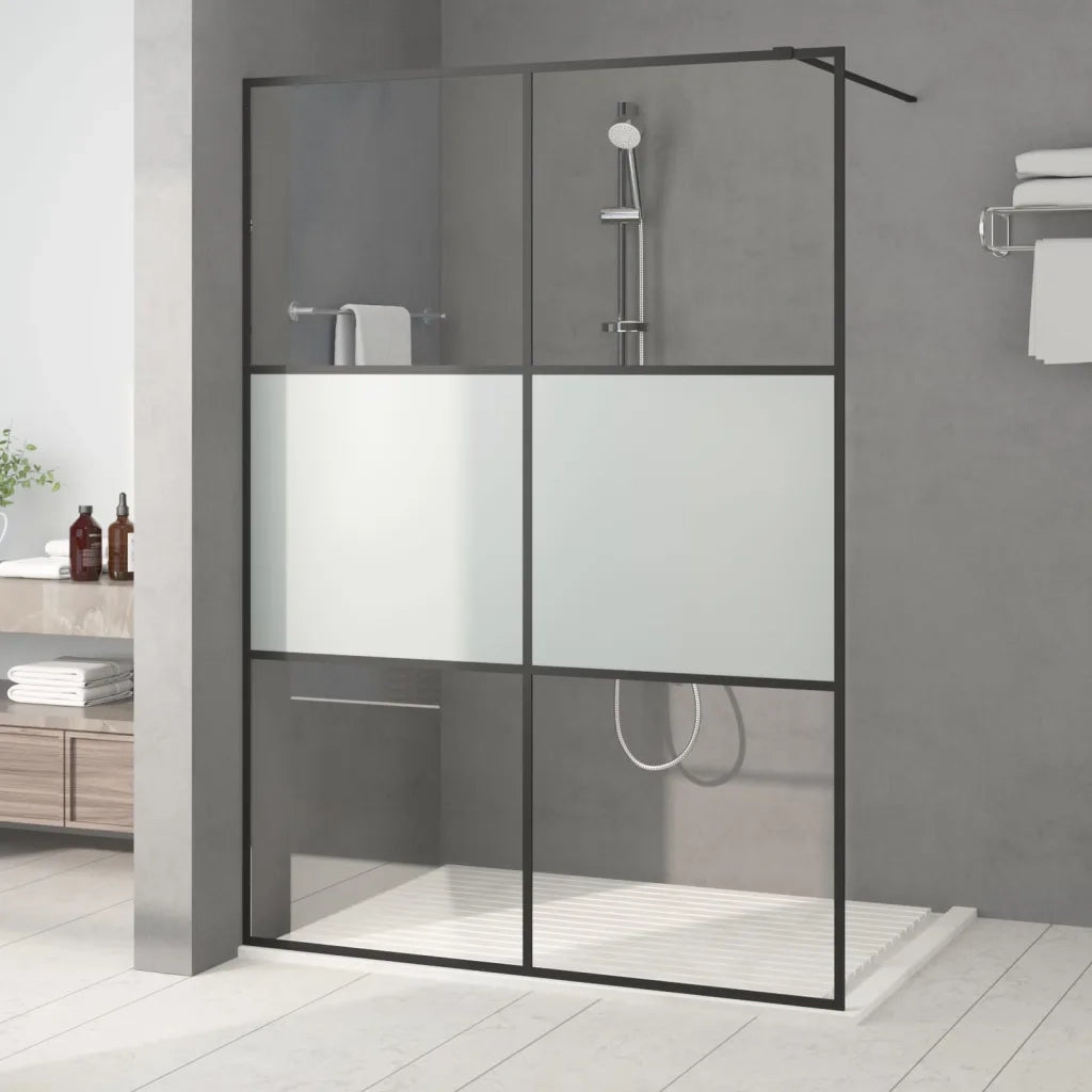 Parete Doccia Walk in 140x195 cm Vetro Semi Smerigliato ESG 152109