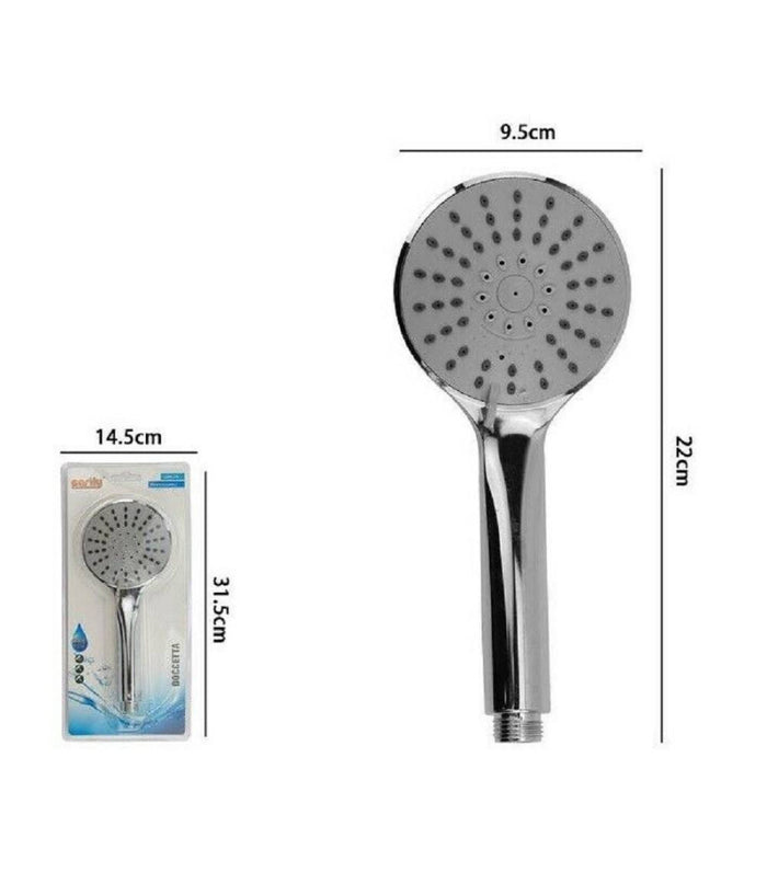 Bagno Doccetta 22 X 9.5 Cm Doccino Soffione Doccia Cornetta Moderno 69321 Tondo         