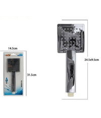 Bagno Doccetta Doccino Soffione 24,5x9,5cm Doccia Cornetta Quadrato 69303 Modern         