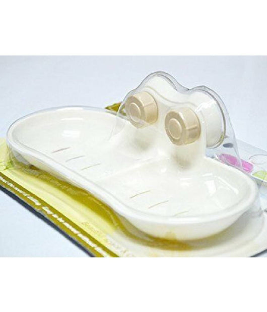 Bagno Plastica Mensola Doccia Porta 2 Sapone Attacco A Ventosa         