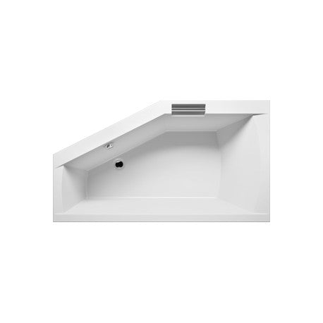 Vasca da bagno RIHO in acrilico con angolo destro GETA 170x90 cm con maniglia integrata