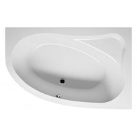 Grande vasca da bagno in acrilico RIHO con angolo sinistro ARYL 170x110 cm
