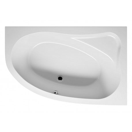 Grande vasca da bagno in acrilico RIHO con angolo sinistro ARYL 170x110 cm