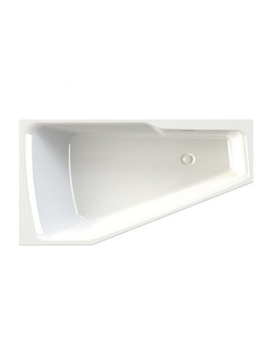 Vasca da bagno angolare destra in acrilico RIHO RETHINK SPACE M 170x90 cm
