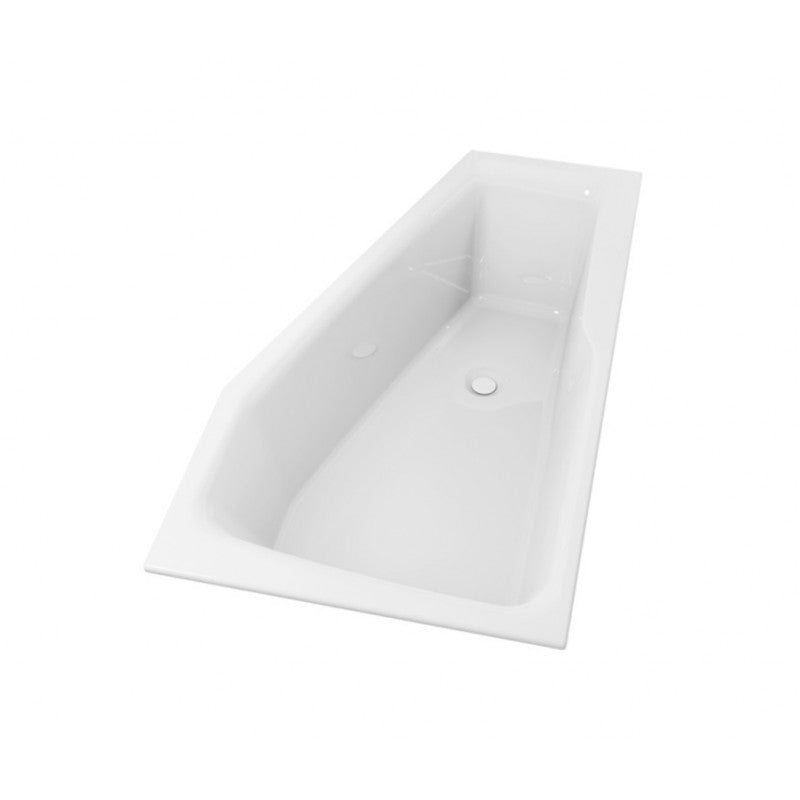 Vasca da bagno angolare sinistra in acrilico RIHO RETHINK SPACE S 160x75 cm