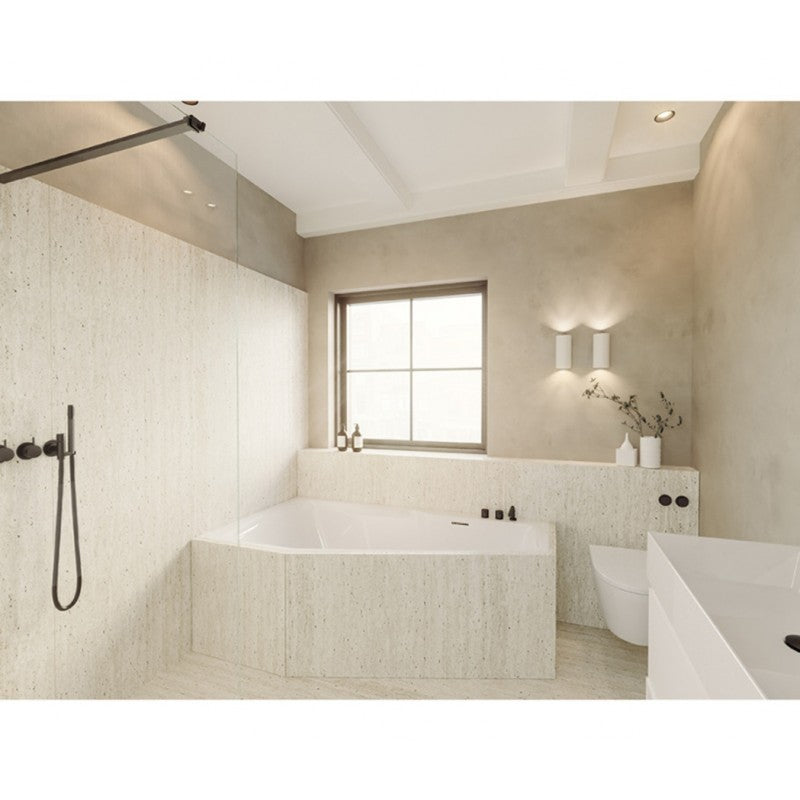 Vasca da bagno angolare destra in acrilico RIHO RETHINK SPACE M 170x90 cm