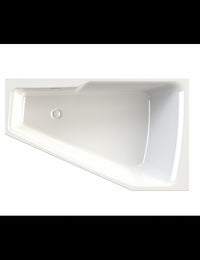 Vasca da bagno angolare sinistra in acrilico RIHO RETHINK SPACE M 170x90 cm