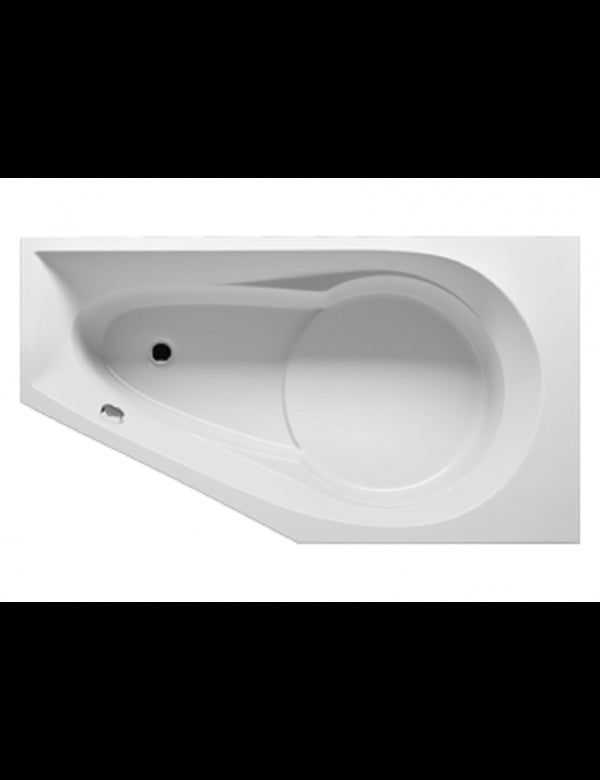 Vasca da bagno in acrilico RIHO con angolo sinistro YUKON 160x90 cm