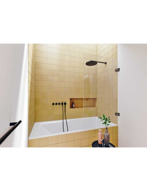 RIHO FALL STILL SQUARE Vasca da bagno in acrilico 180x80 cm con cascata