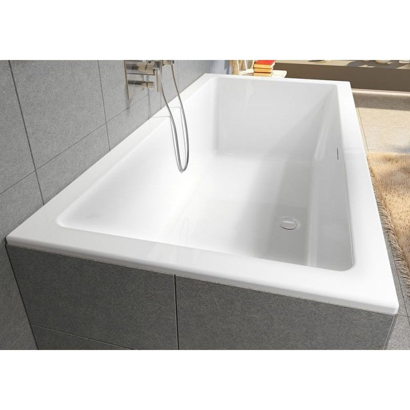 RIHO RETHINK CUBIC WALL vasca da bagno in acrilico 180x80 cm