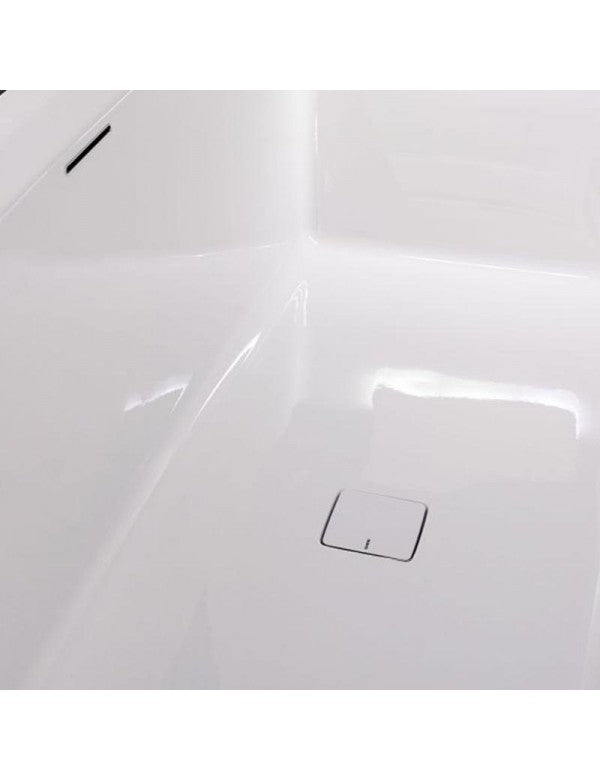 RIHO FALL STILL SQUARE Vasca da bagno in acrilico 180x80 cm con cascata