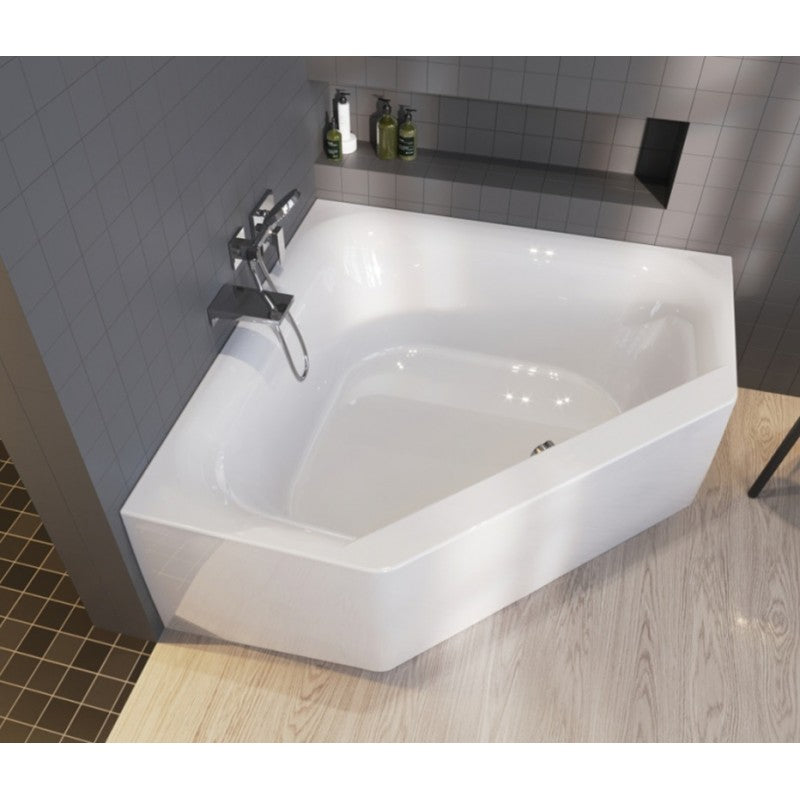RIHO AUSTIN Vasca da bagno angolare in acrilico Plug&Play 145x145cm