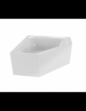 RIHO AUSTIN Vasca da bagno angolare in acrilico Plug&Play 145x145cm