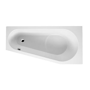 Vasca da bagno angolare sinistra in acrilico RIHO DELTA 150x80 cm