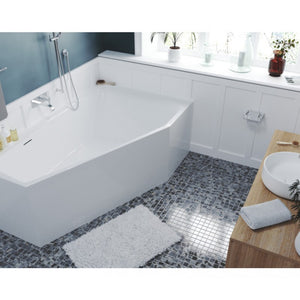 Vasca da bagno grande angolo sinistro RIHO RETHINK SPACE L Plug&Play 180x110 cm