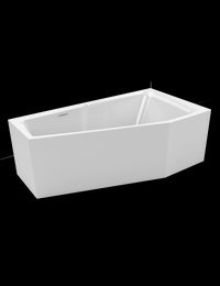 Vasca da bagno grande angolo sinistro RIHO RETHINK SPACE L Plug&Play 180x110 cm