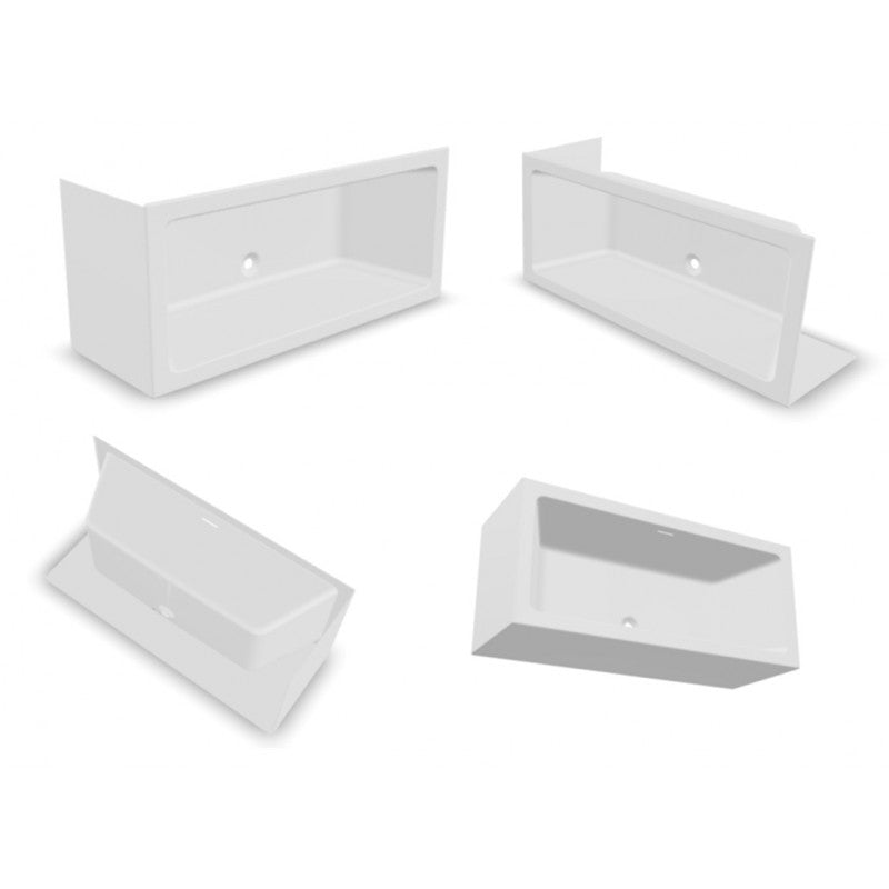 RIHO RETHINK CUBIC Vasca da bagno plug&play sinistra 170x75 cm