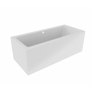 RIHO RETHINK CUBIC Plug&Play Back2Wall Vasca da bagno 160x70 cm