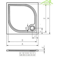 RIHO RETHINK CUBIC Plug&Play Back2Wall Vasca da bagno 190x80 cm