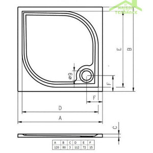RIHO RETHINK CUBIC Plug&Play Back2Wall Vasca da bagno 190x80 cm